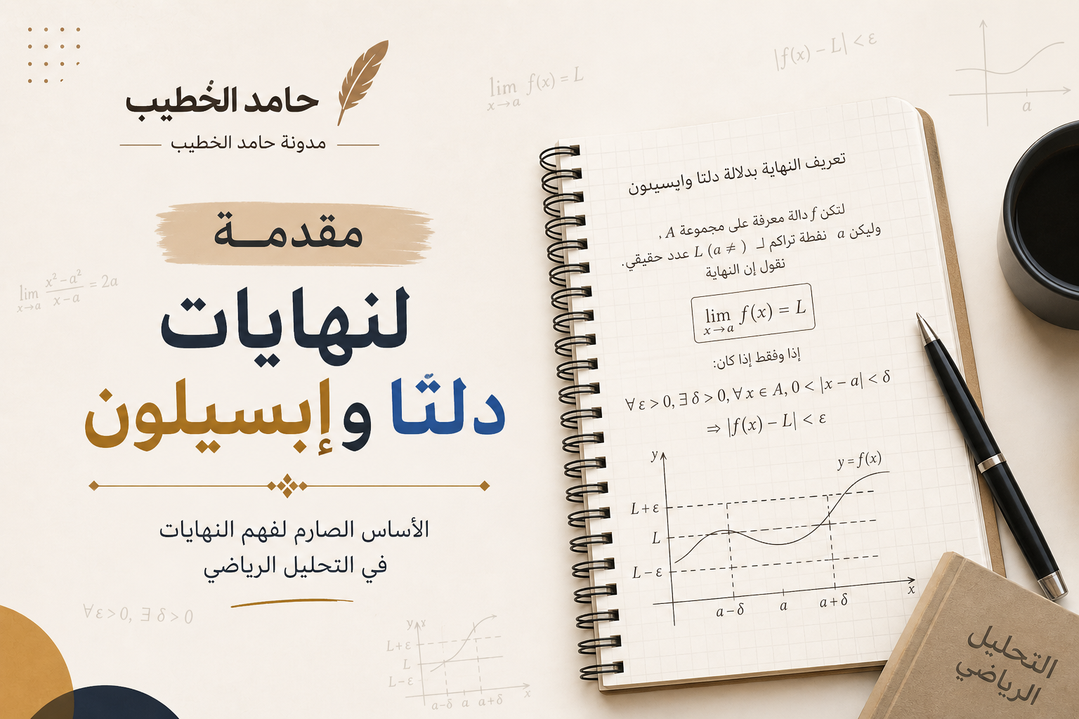 تعريف النهاية — ε-δ الحدس الكامل